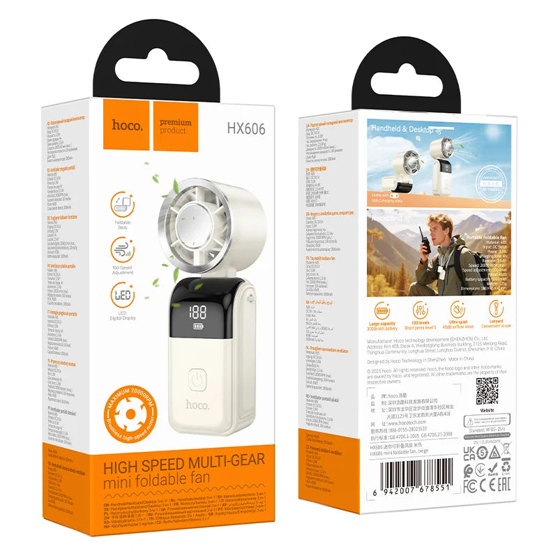Mini ventilateur pliable HX606