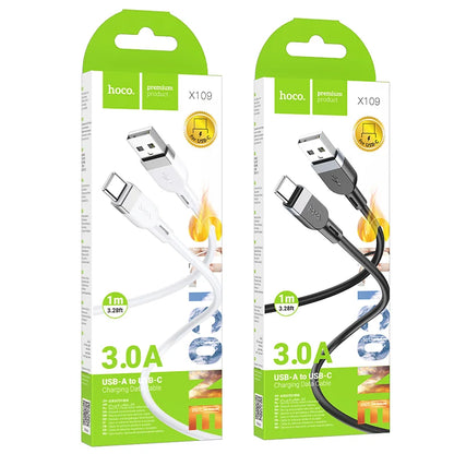 X109 Energy silicone charging data cable Type-C(L=1M)