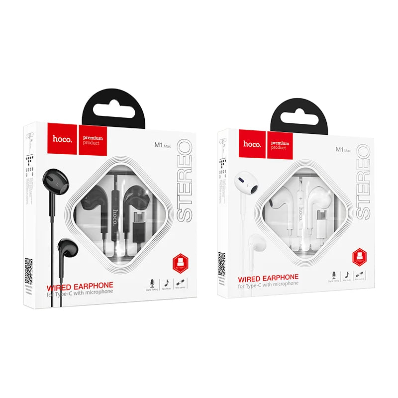 Écouteurs intra-auriculaires en cristal M1 Max pour Type-C avec micro