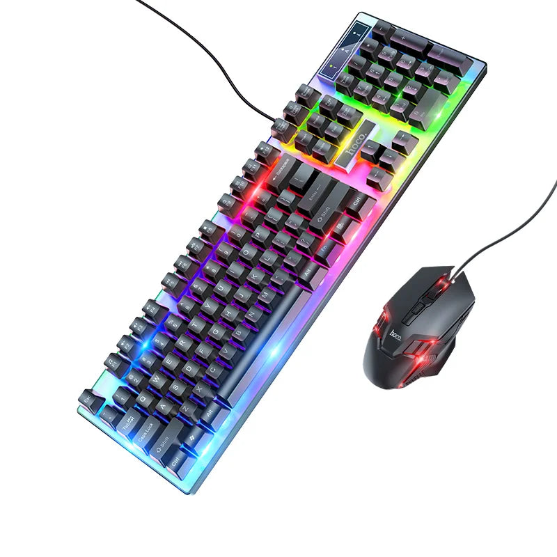 Ensemble clavier et souris de jeu lumineux GM18 (version russe)