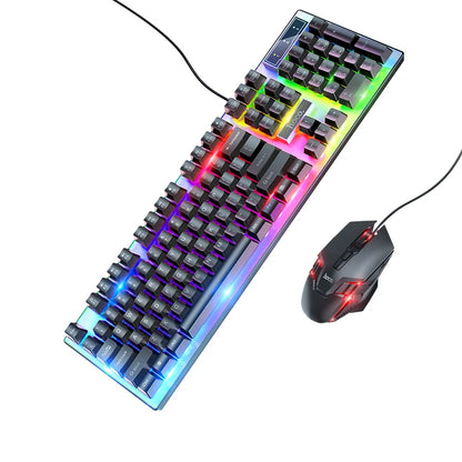 Ensemble clavier et souris de jeu lumineux GM18 (version russe)
