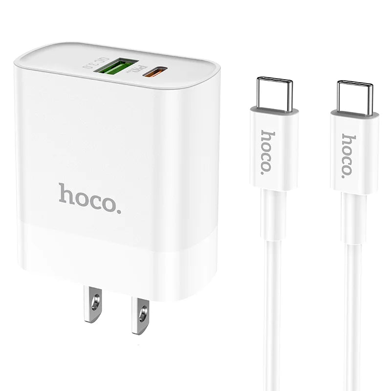 Chargeur C80 Rapido PD20W+QC3.0 (Type-C vers Type-C) (US)