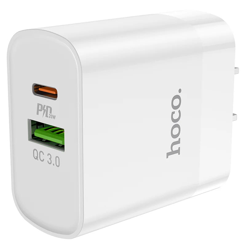 Chargeur C80 Rapido PD20W+QC3.0 (Type-C vers Type-C) (US)