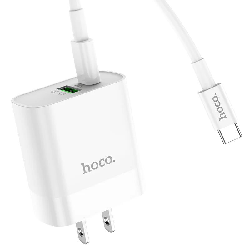 Chargeur C80 Rapido PD20W+QC3.0 (Type-C vers Type-C) (US)