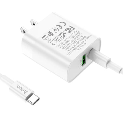 Chargeur C80 Rapido PD20W+QC3.0 (Type-C vers Type-C) (US)