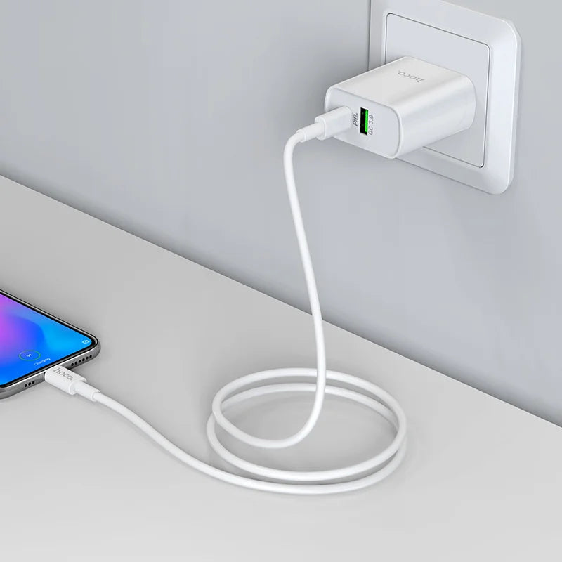 Chargeur C80 Rapido PD20W+QC3.0 (Type-C vers Type-C) (US)
