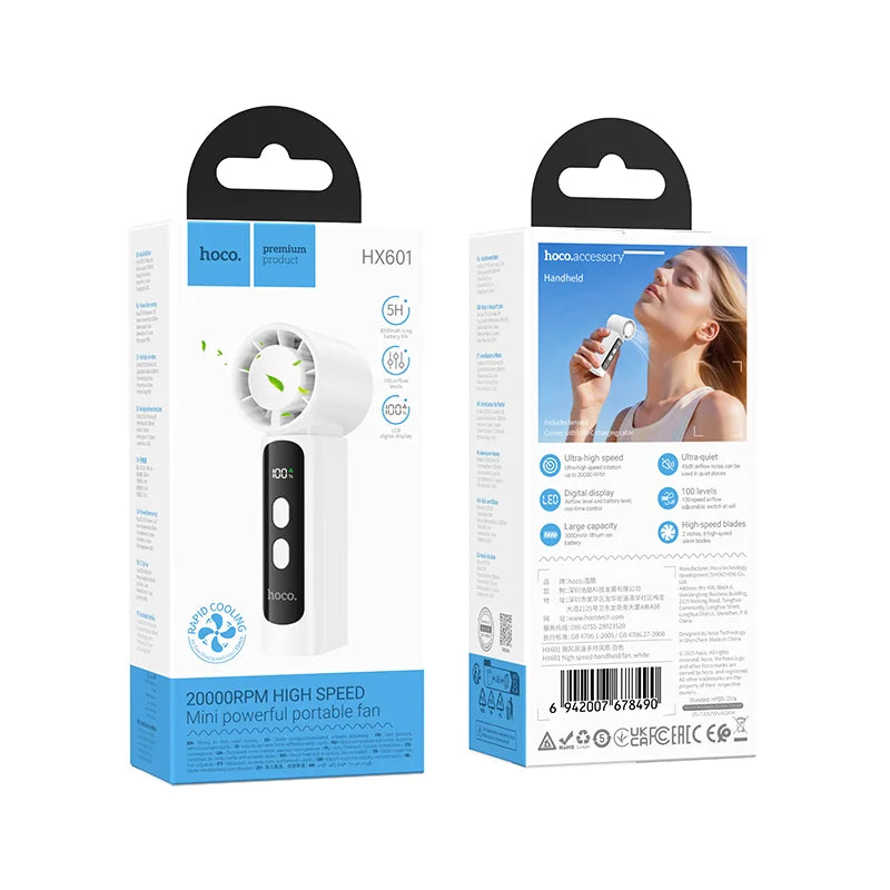 HX601 high speed handheld fan