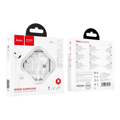 Écouteurs intra-auriculaires en cristal M1 Max pour Type-C avec micro