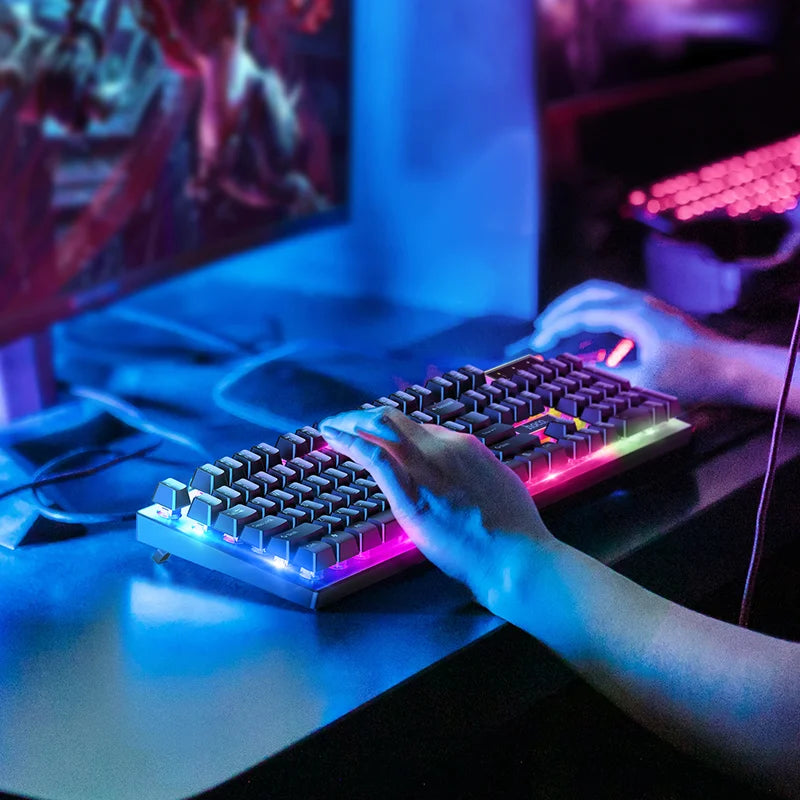 Ensemble clavier et souris de jeu lumineux GM18 (version russe)