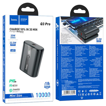 Banque d'alimentation Q3 Pro 22.5W+PD20W entièrement compatible (10000mAh)