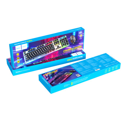 Ensemble clavier et souris de jeu lumineux GM18 (version russe)